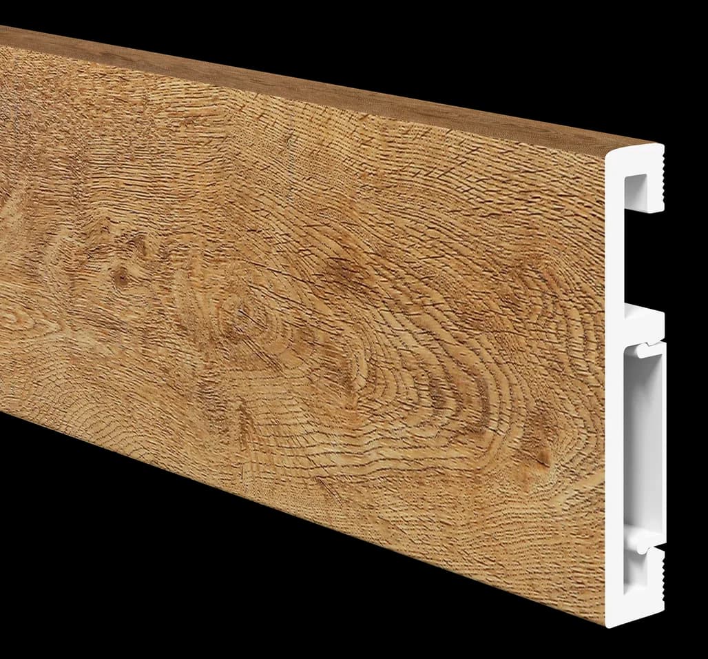 Плинтус ПВХ CronaFloor Foresta Grace 2000×70х13 Дуб Робуста FG 005