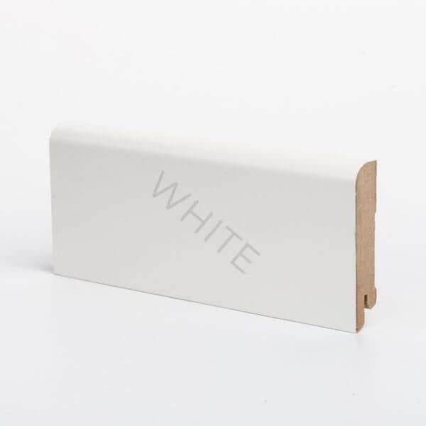 Плинтус МДФ Deartio W02-60 Белый 60х16х2050
