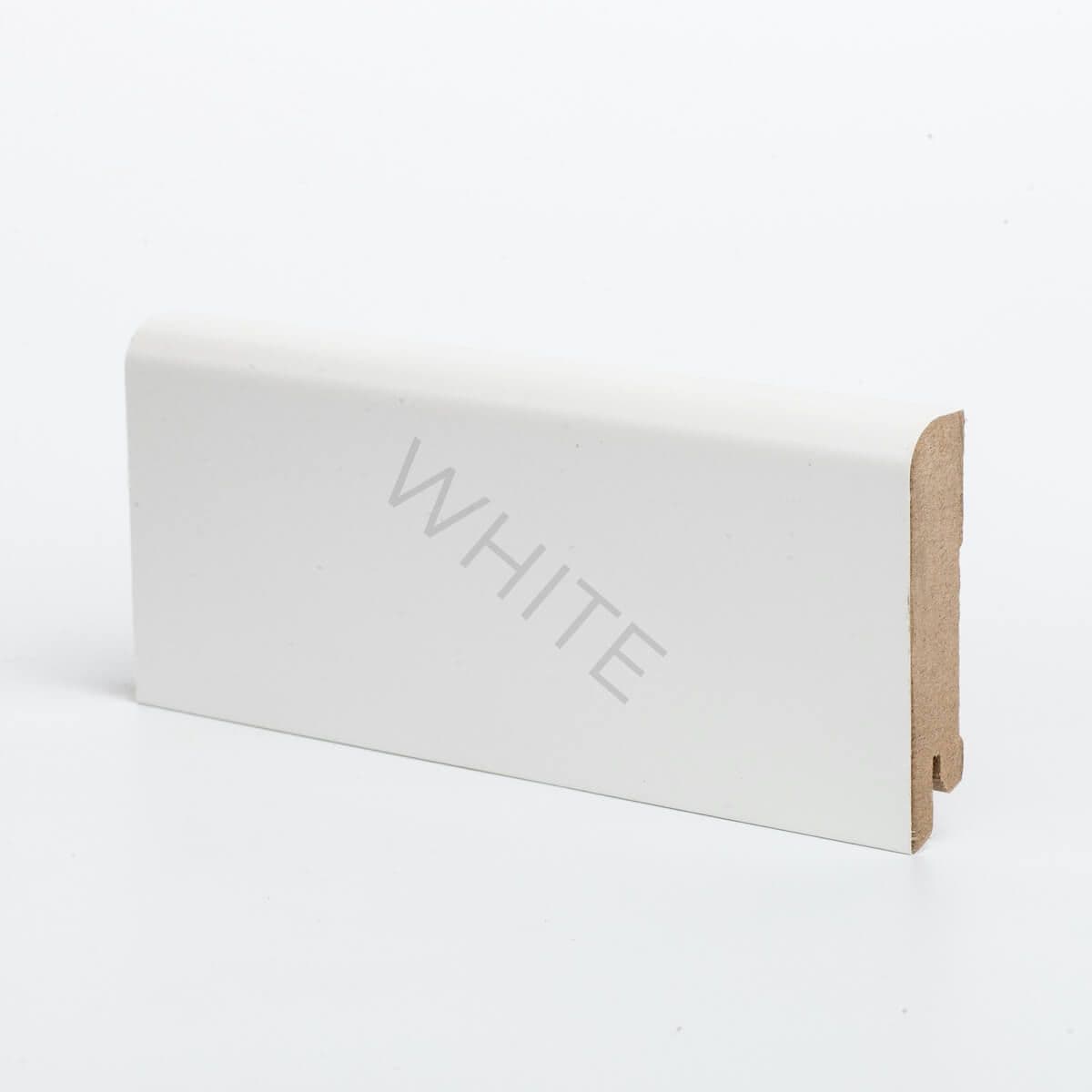 Плинтус МДФ Deartio W02-80 Белый 80х16х2050